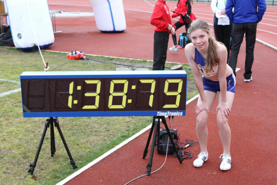 Sterk 600 m løping i Fanalekene.