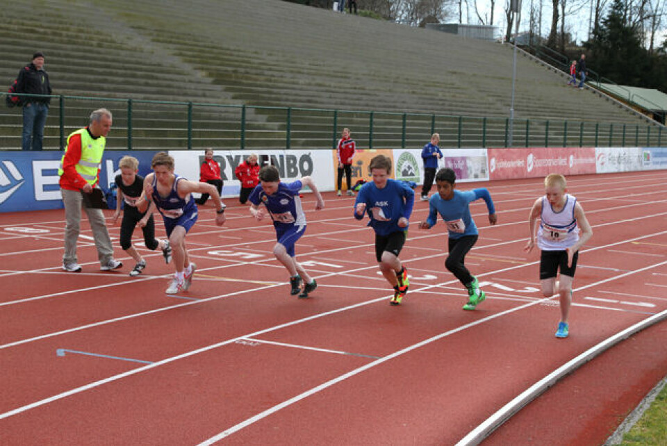 Sterk 600 m løping i Fanalekene.