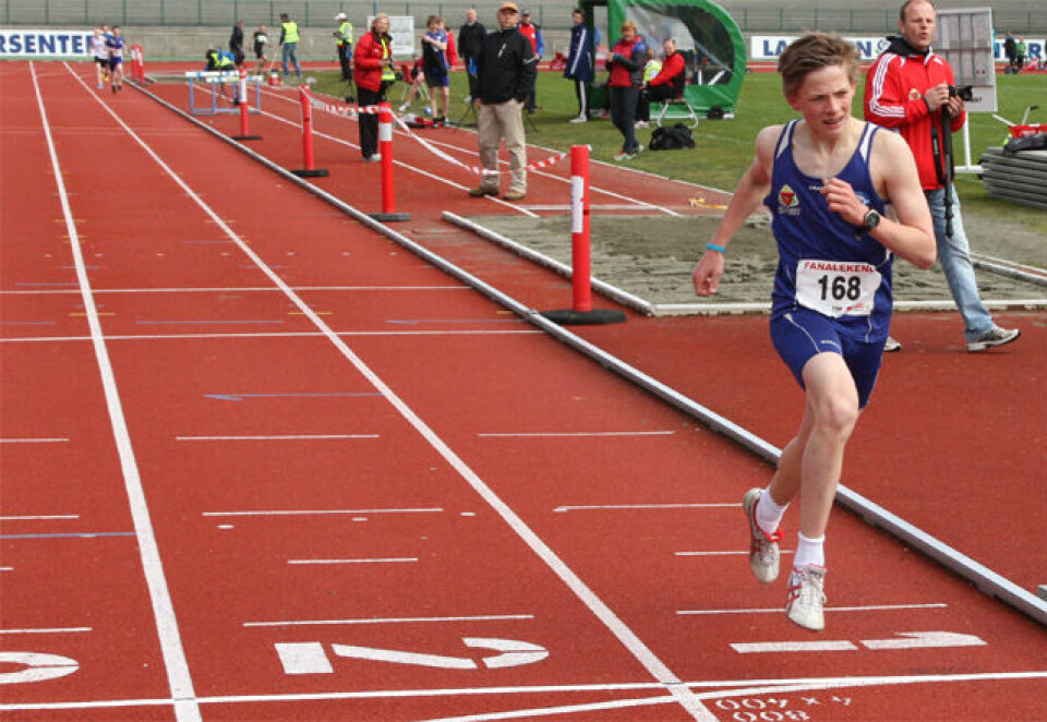 Sterk 600 m løping i Fanalekene.