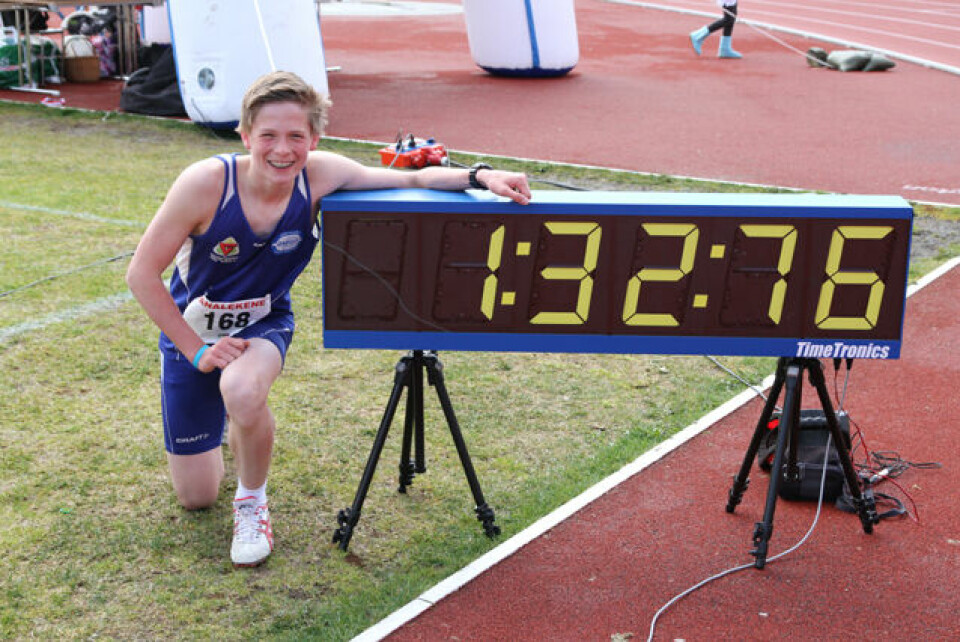 Sterk 600 m løping i Fanalekene.