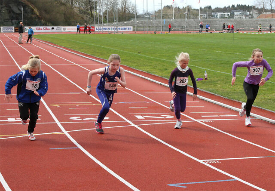 Sterk 600 m løping i Fanalekene.