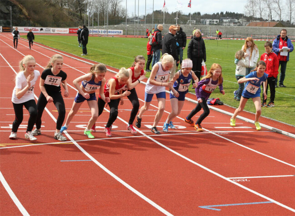 Sterk 600 m løping i Fanalekene.