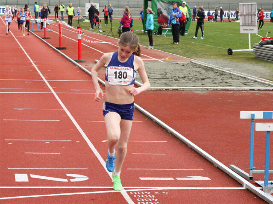 Sterk 600 m løping i Fanalekene.
