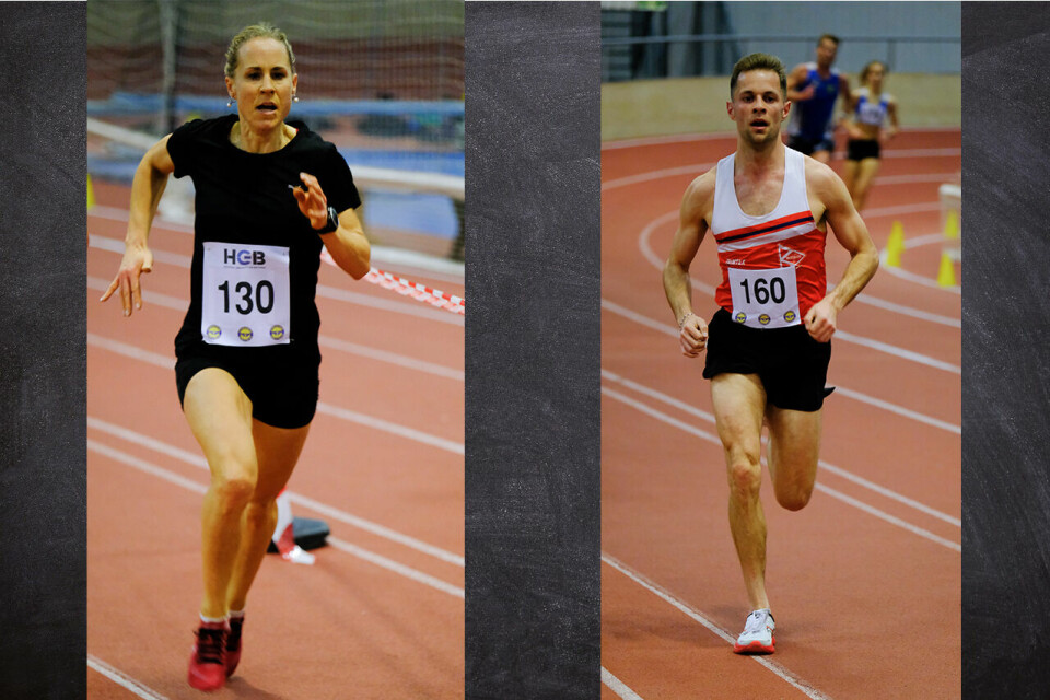 Kristin Waaktaar Opland og Tobias Kronborg løp begge godt nede på 9-tallet da Trøndersk Vinterkarusell bød på innendørsløp over 3000 meter. (Foto: Roger Midtstraum) Kristin Waaktaar Opland og Tobias Kronborg løp begge godt nede på 9-tallet da Trøndersk Vinterkarusell bød på innendørsløp over 3000 meter. (Foto: Roger Midtstraum)