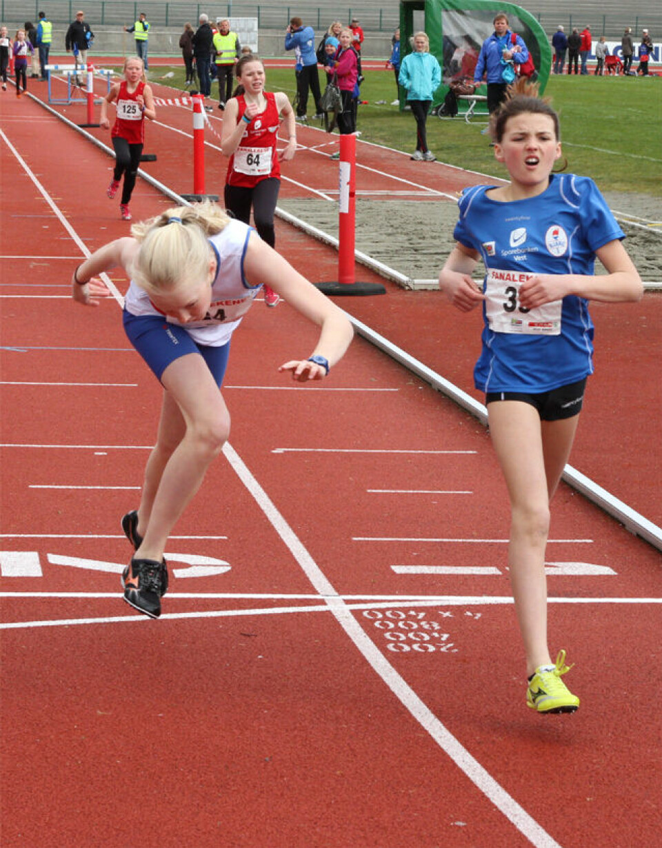 Sterk 600 m løping i Fanalekene.