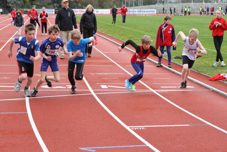 Sterk 600 m løping i Fanalekene.