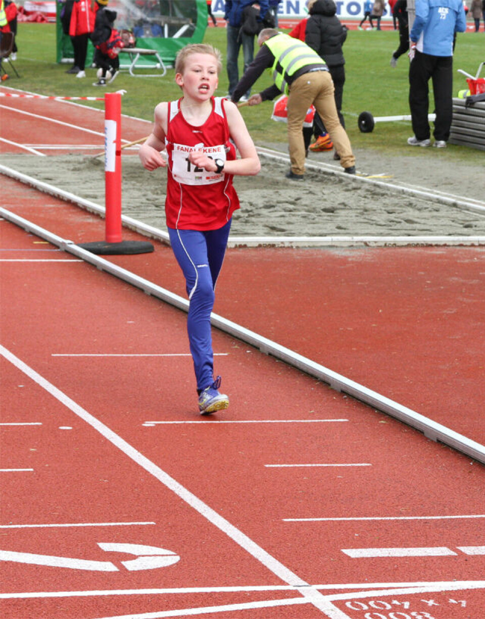 Sterk 600 m løping i Fanalekene.