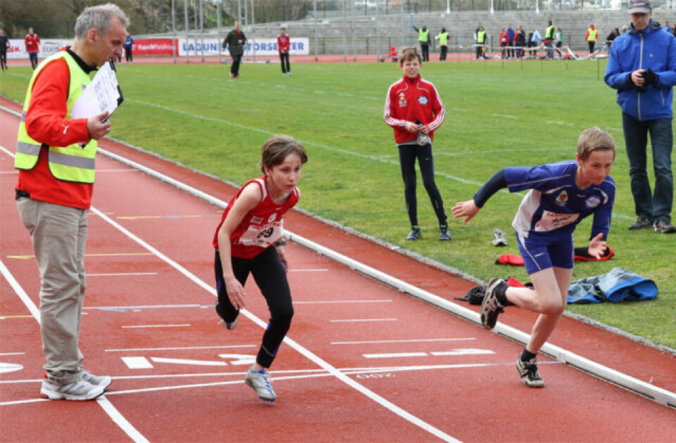 Sterk 600 m løping i Fanalekene.