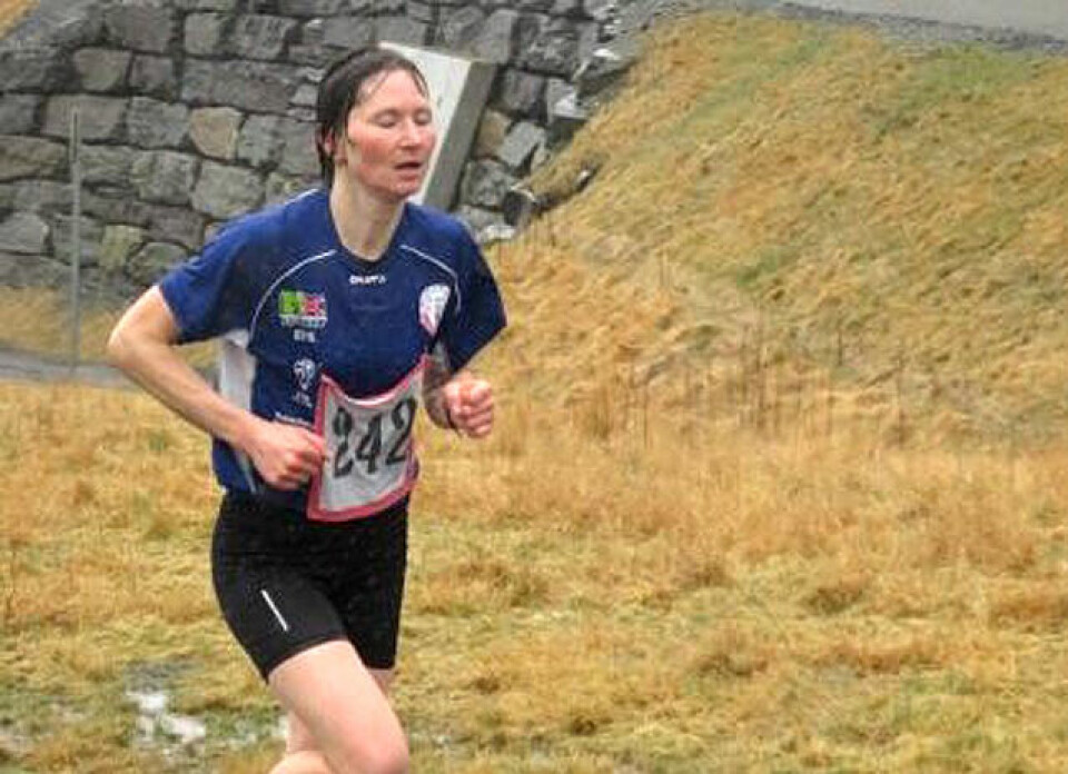 Løyperekord: Maryna Novik frå arrangørklubben IF Klypetussen sette løyperekord med 8.00 minutt. Det betyr at ho løp fortare enn nokon andre har gjort sidan den første Trongjo Opp gjekk for 34 år siden. (Foto: Olav Samland) Løyperekord: Maryna Novik frå arrangørklubben IF Klypetussen sette løyperekord med 8.00 minutt. Det betyr at ho løp fortare enn nokon andre har gjort sidan den første Trongjo Opp gjekk for 34 år siden. (Foto: Olav Samland)