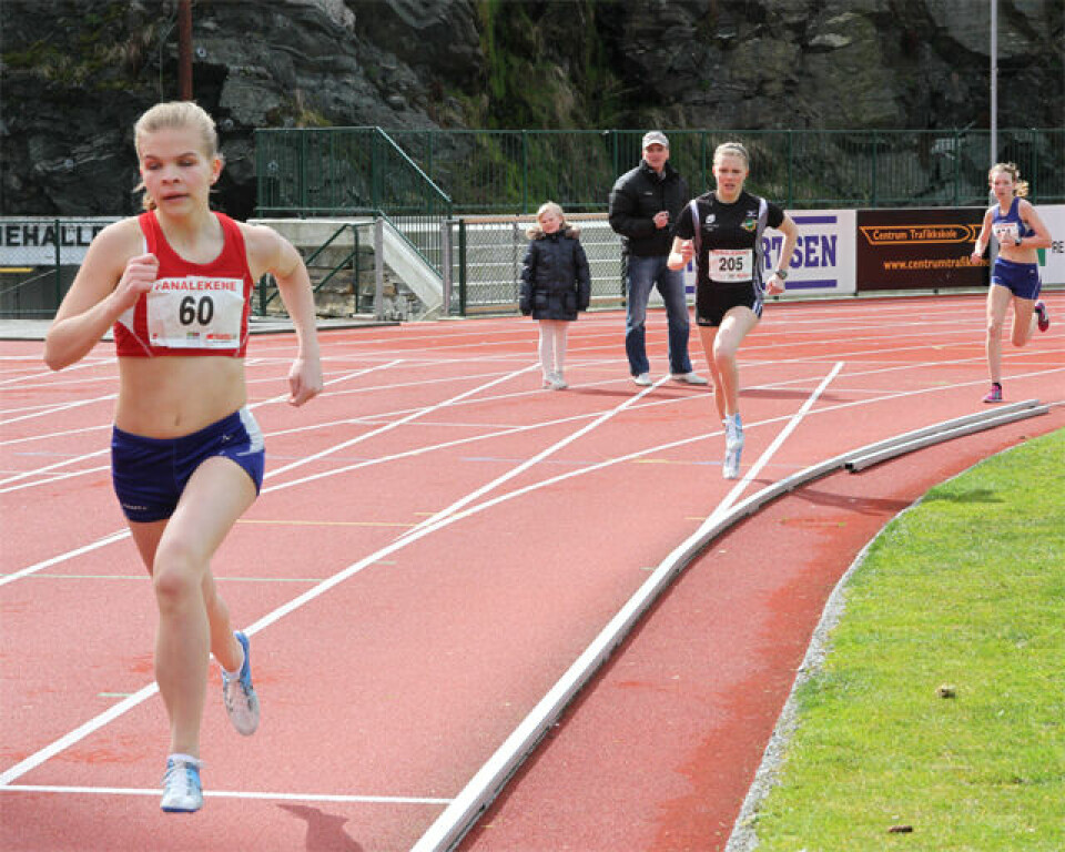 Sterk 600 m løping i Fanalekene.