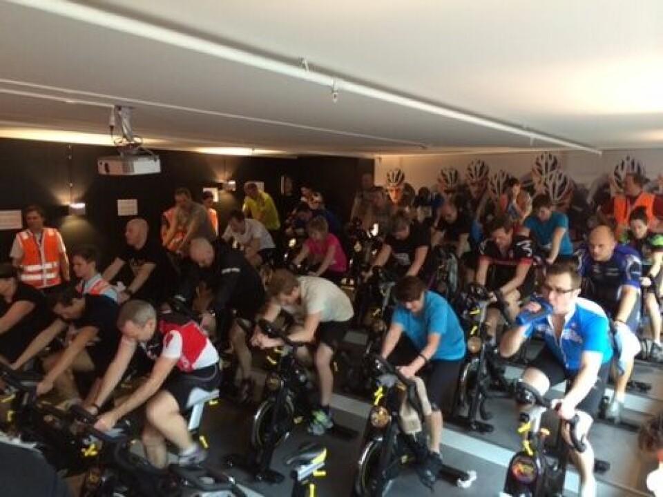 Lørdag gikk Fredrikstad vintertriatlon 2 Spinning2