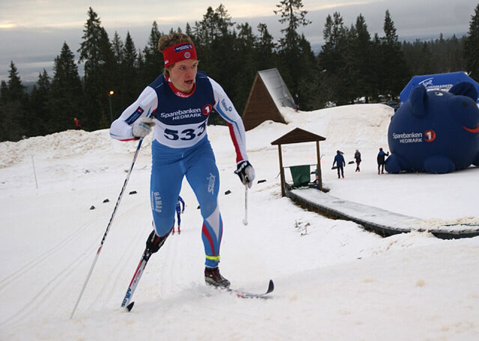 Kristian Græsli inn til beste tid av seniorene i prologen. (Foto: Stein Arne Negård) Kristian Græsli inn til beste tid av seniorene i prologen. (Foto: Stein Arne Negård)
