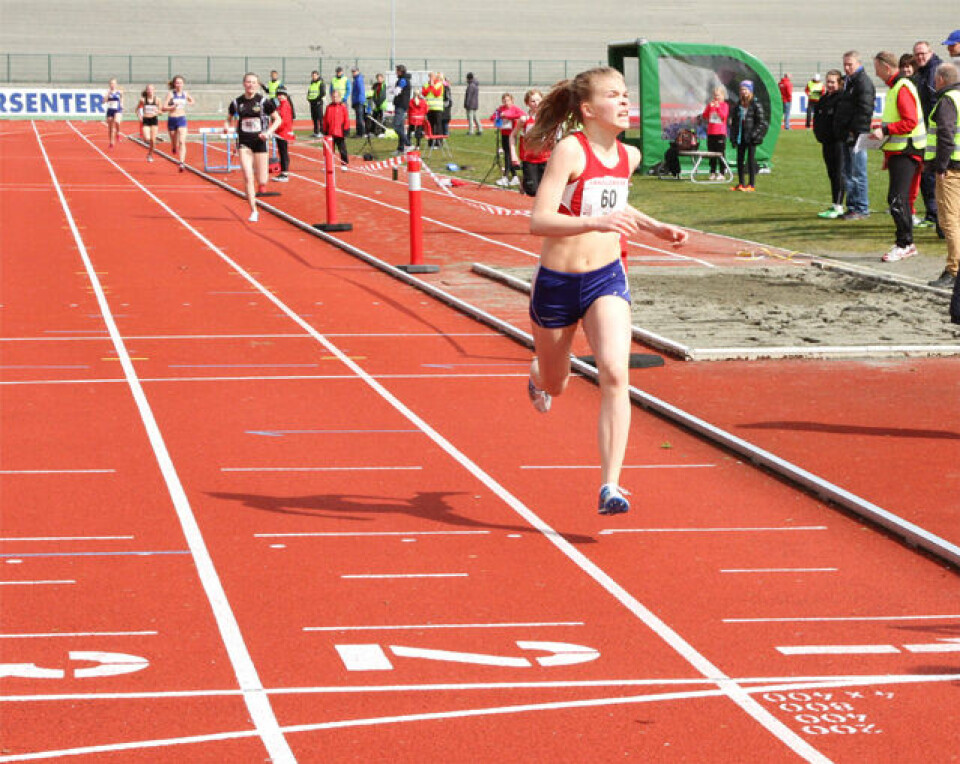 Sterk 600 m løping i Fanalekene.