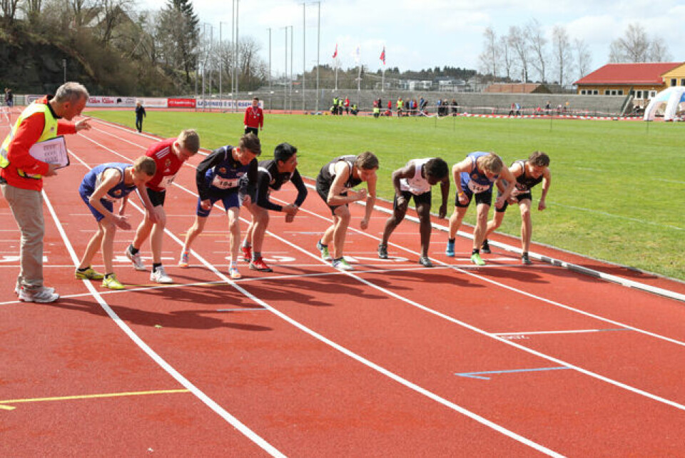 Sterk 600 m løping i Fanalekene.