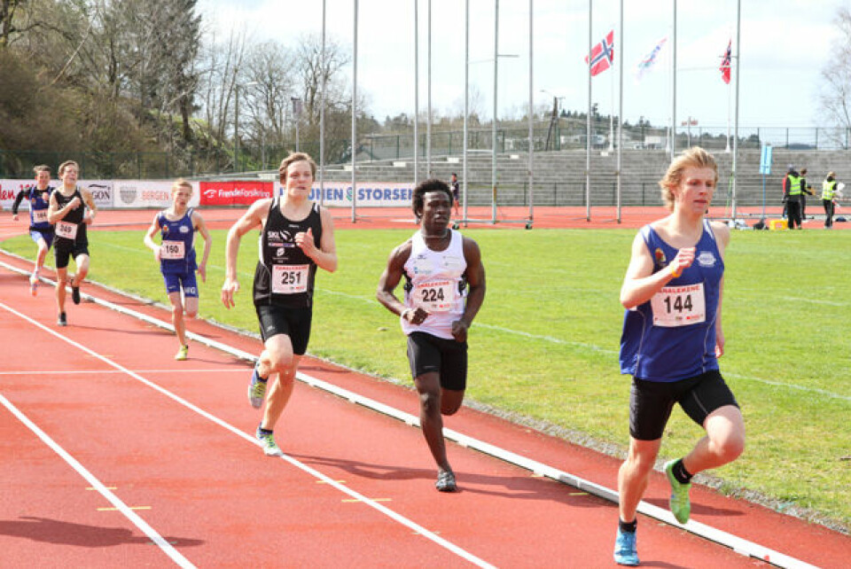 Sterk 600 m løping i Fanalekene.