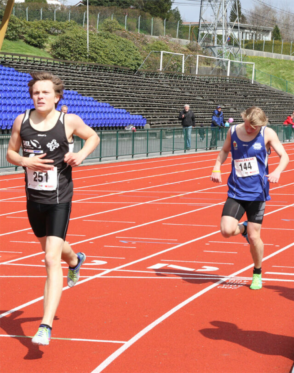 Sterk 600 m løping i Fanalekene.