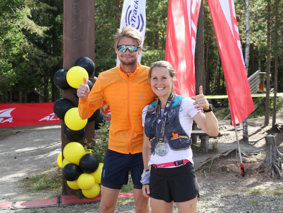 Lise Borgen-Johansen og Eirik Johannessen vant den sjette utgaven av Romeriksåsen på langs. (Foto: Olav Engen) Lise Borgen-Johansen og Eirik Johannessen vant den sjette utgaven av Romeriksåsen på langs. (Foto: Olav Engen)