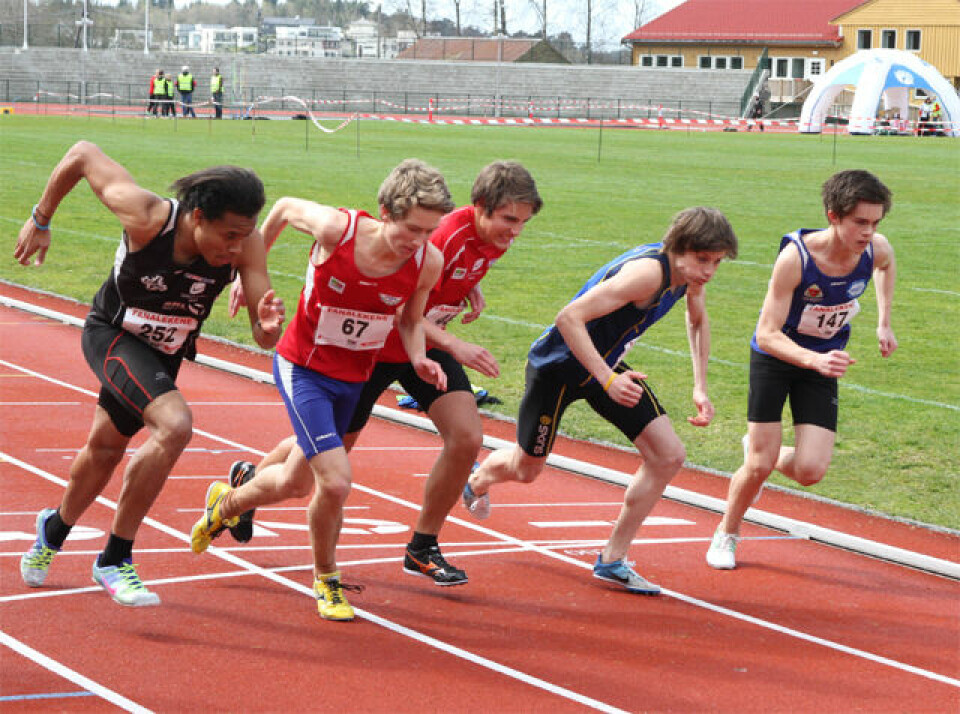 Sterk 600 m løping i Fanalekene.