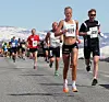 Valdresflya 2014: Marthe Katrine Myhre er raskt ute fra start. (Foto: Kjell Vigestad)