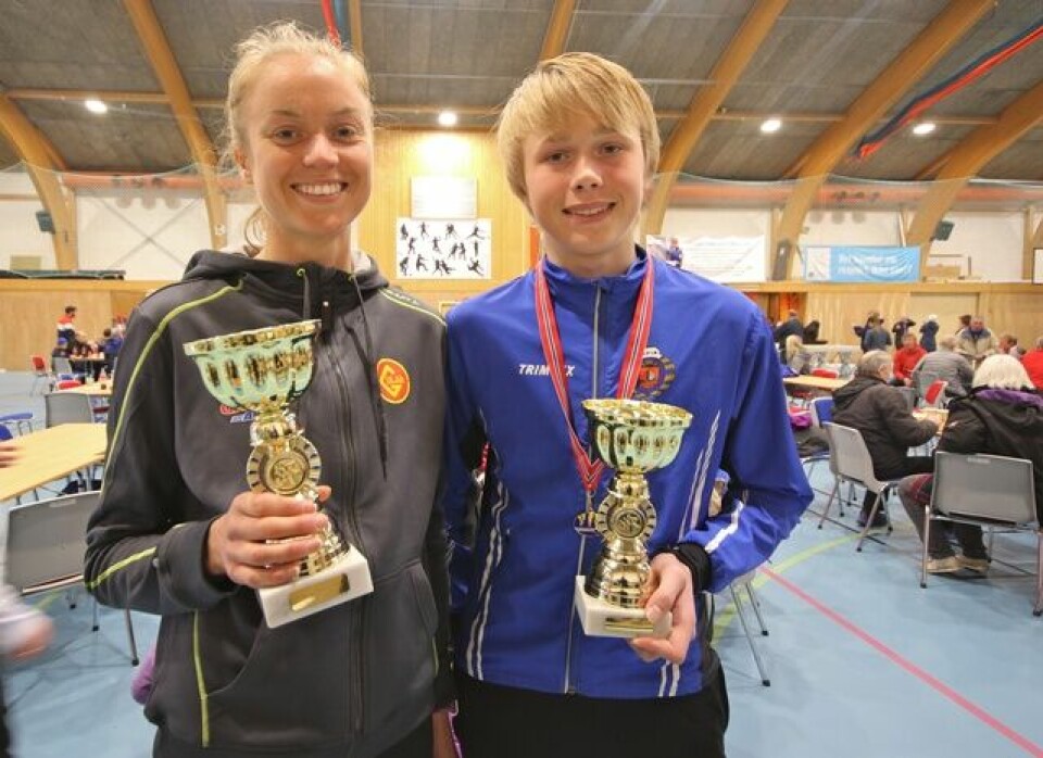 Ingrid Festø og Håkon Stavik raskest rundt Valderøya. Foto: Martin Hauge-Nilsen Ingrid Festø og Håkon Stavik raskest rundt Valderøya. Foto: Martin Hauge-Nilsen