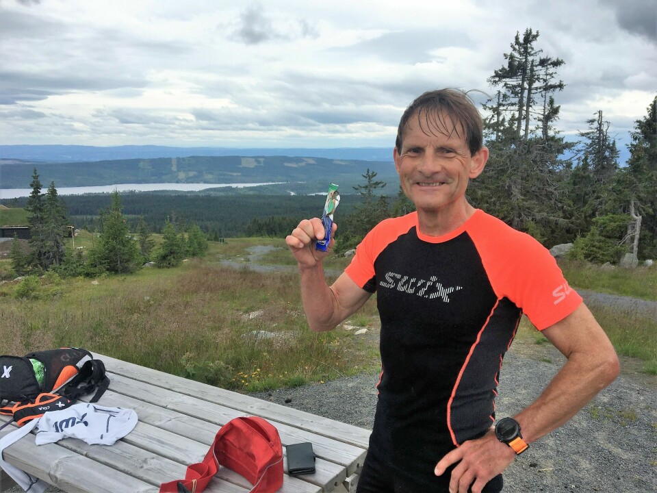 Etter bakkeintervaller med Frode - en av sommerens få harde økter. (Foto: Frode Monsen) Etter bakkeintervaller med Frode - en av sommerens få harde økter. (Foto: Frode Monsen)
