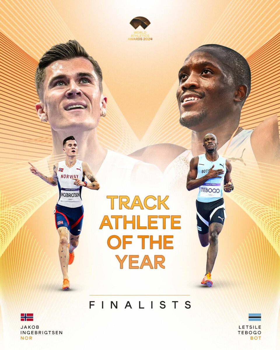 Enten Jakob Ingebrigtsen eller Letsile Tebogo blir årets mannlige baneløper Ingebrigtsen-og-Tebogo-2.jpg