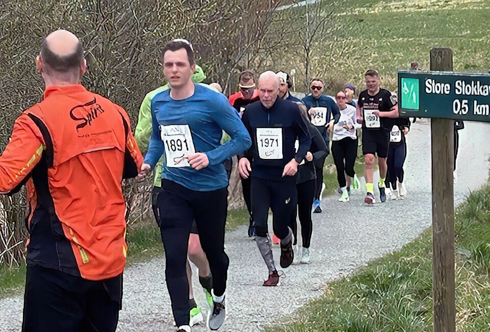 Det var en fin dag for løping da Hålandsvatnet rundt ble arrangert lørdag. (Foto: Ingolf Dale) Det var en fin dag for løping da Hålandsvatnet rundt ble arrangert lørdag. (Foto: Ingolf Dale)