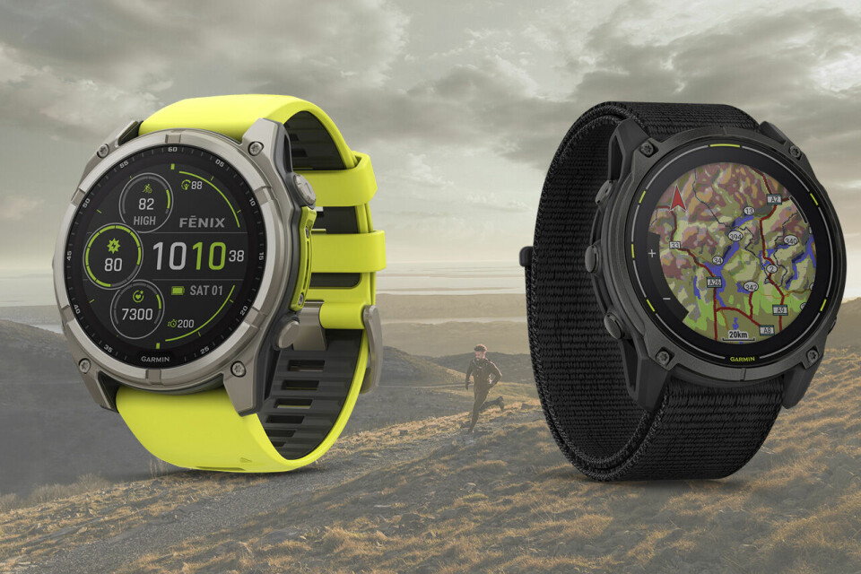 Garmin Fenix 8 (til venstre) og Enduro 3 (til høyre) ble lansert denne uka. (Alle foto: Garmin) Garmin Fenix 8 (til venstre) og Enduro 3 (til høyre) ble lansert denne uka. (Alle foto: Garmin)