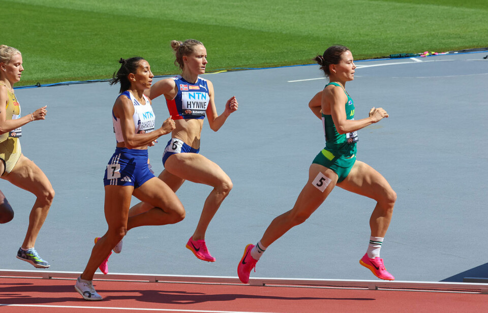 Hedda Hynne gjorde alt rett, men formen var 8 hundredeler for dårlig Heat_6_Start_Første runde_Hedda Hynne_langt_fremme.jpg