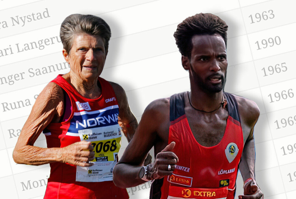 Vera Nystad og Zerei Kbrom Mezngi var best på maraton i 2022 etter omregning med veterantabellene. Vera Nystad og Zerei Kbrom Mezngi var best på maraton i 2022 etter omregning med veterantabellene.
