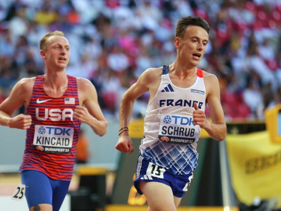 Yann Schrub skal kjempe for den galliske hane i Paris VM Friidrett 2023 Budapest - 10000 meter menn finale - William KINCAID, Yann SCHRUB