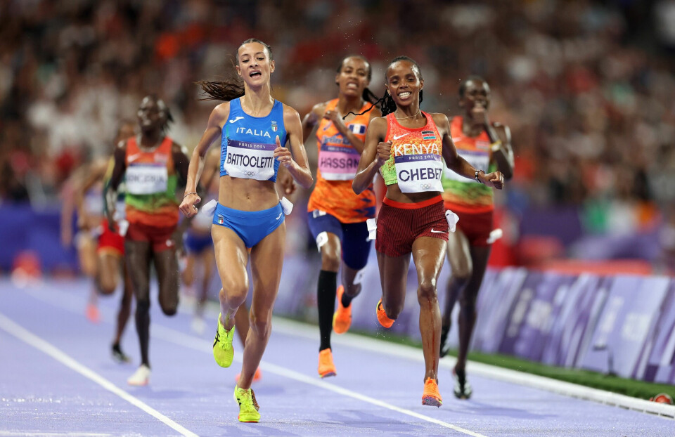 Beatrice Chebet vant foran Nadia Battocletti med Sifan Hassan på tredjeplass. (Foto: World Athletics) Beatrice Chebet vant foran Nadia Battocletti med Sifan Hassan på tredjeplass. (Foto: World Athletics)