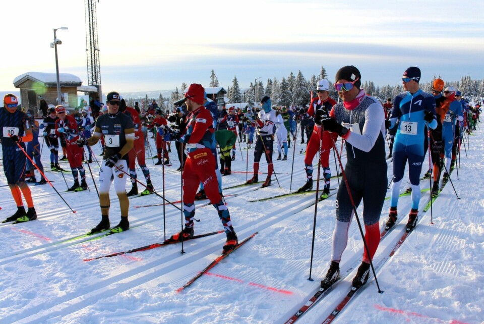 Avslappet stemning på start i 2022-utgaven med (fra venstre) Vebjørn Moen, Morten Eide Pedersen, vinner Håvard Solås Taugbøl og Øystein Pettersen i første rekke. (Foto: Dorte Finstad/Brøttum IL) Avslappet stemning på start i 2022-utgaven med (fra venstre) Vebjørn Moen, Morten Eide Pedersen, vinner Håvard Solås Taugbøl og Øystein Pettersen i første rekke. (Foto: Dorte Finstad/Brøttum IL)