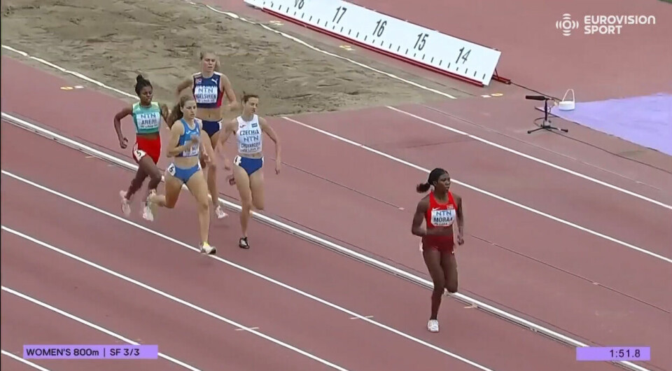 Malin Hoelsveen røk ut i semifinalen på 800 meter i VM Malin Hoelsveen røk ut i semifinalen på 800 meter.jpg