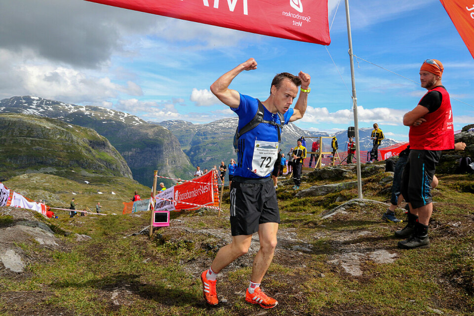 Forrige gang Kvasshovden Opp var vertskap for NM i motbakke var i 2017. Da tok Johan Bugge en klar seier. (Foto: Arne Dag Myking) Johan Bugge vinner NM Kvasshovden Opp 2017
