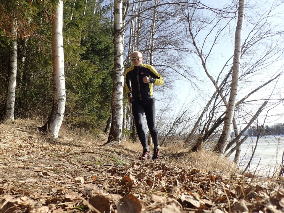 Motivasjonen er på topp når våren endelig melder sin anmarsj. Her fra en vårlig treningstur lags Glommastien på Årnes i fjor, mens isen ennå lå på elva. (Foto: Olav Engen) Motivasjonen er på topp når våren endelig melder sin anmarsj. Her fra en vårlig treningstur lags Glommastien på Årnes i fjor, mens isen ennå lå på elva. (Foto: Olav Engen)