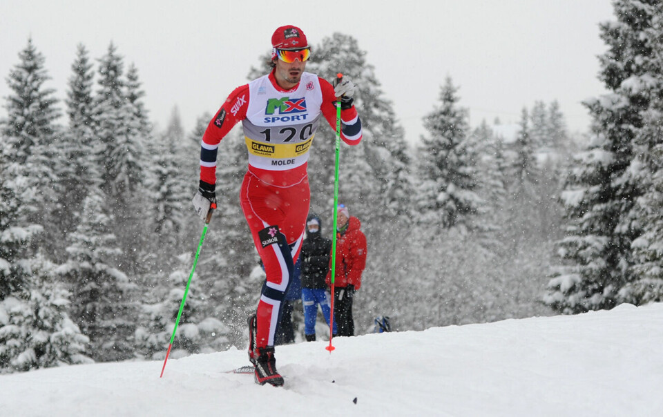 Hans Christer Holund har flere medaljer fra både OL, VM og NM. Her ser vi han i aksjon under NM i 2014. (Foto: Arne Brunes) Hans Christer Holund har flere medaljer fra både OL, VM og NM. Her ser vi han i aksjon under NM i 2014. (Foto: Arne Brunes)