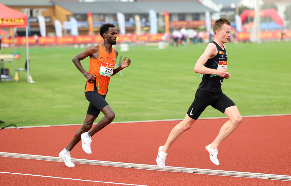Zerei Kbrom Mezngi og Narve Gilje Nordås er to av nykommerne på elitelaget i friidrett. (Foto: Samuel Hafsahl) Zerei Kbrom Mezngi og Narve Gilje Nordås er to av nykommerne på elitelaget i friidrett. (Foto: Samuel Hafsahl)