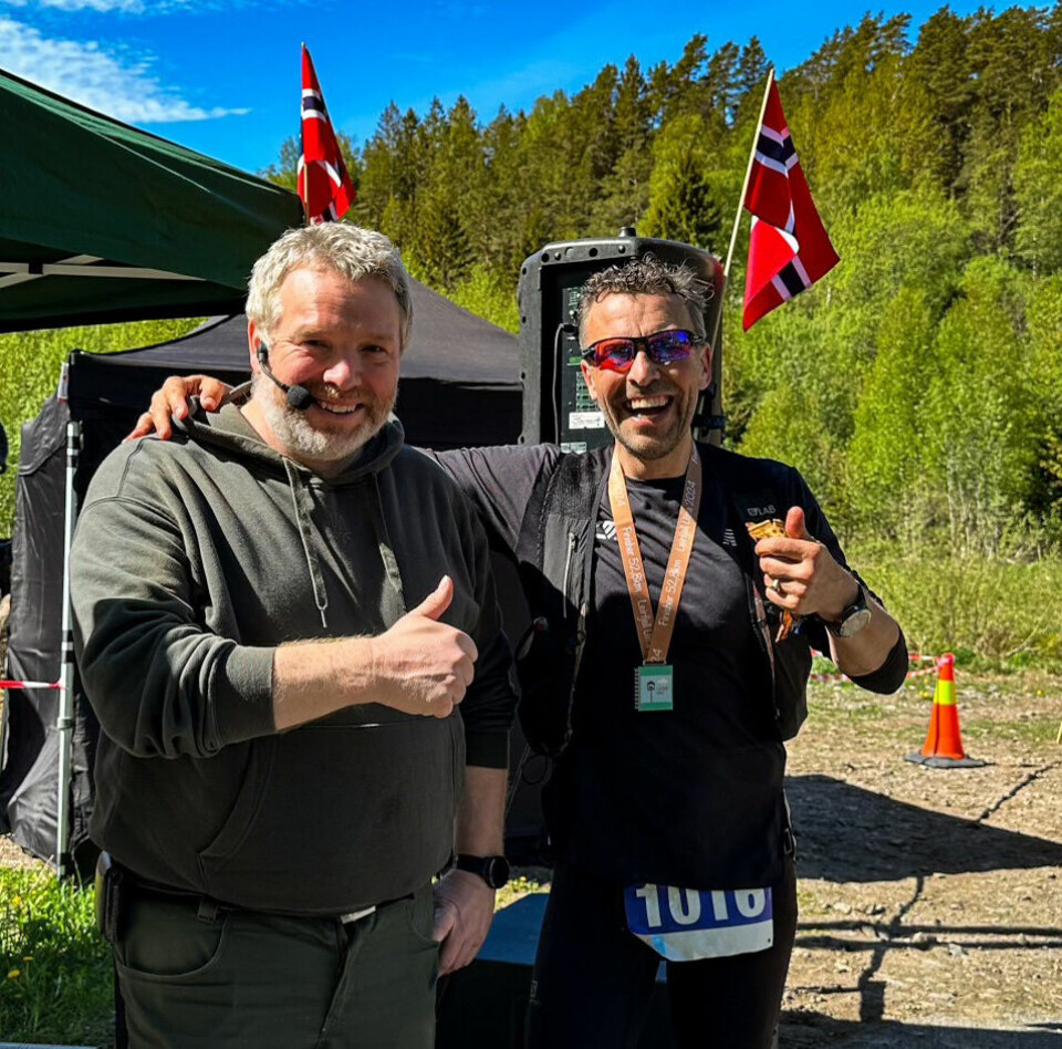33 fullførte en av distansene i Leirfjell Ultra på Nøtterøy Speaker-og-Svein-Erik-Bakke.jpg