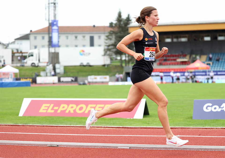 Alle favorittene videre fra forsøket på 1500 m for kvinner i NM 1500mk-Christina-Toogood.jpg