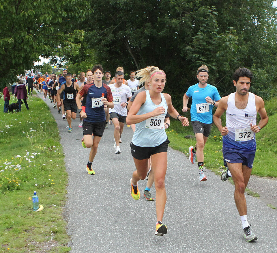 Kristina Axelsson (509) satte løyperekord i fjor med 1.24.59 i den varierte løypa som går på en blanding av sti, kjerreveg og asfalt. (Foto: Kjell Vigestad) Kristina Axelsson (509) satte løyperekord i fjor med 1.24.59 i den varierte løypa som går på en blanding av sti, kjerreveg og asfalt. (Foto: Kjell Vigestad)