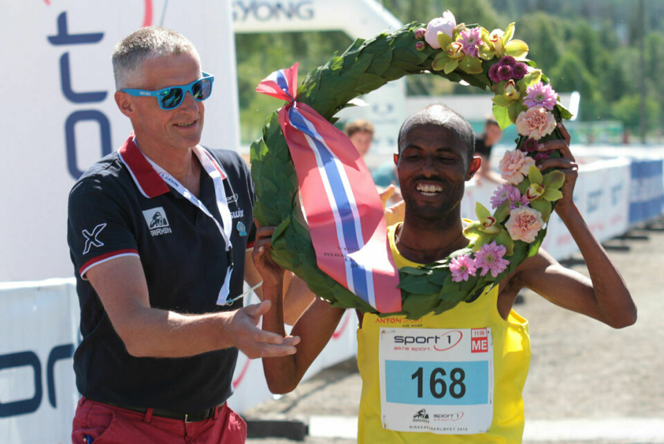 Samleside for Birkebeinerløpet Birkebeinerkonge: Weldu Negash Gebretsadik vant Birkebeinerløpet for sjette gang. I tillegg har han en andreplass pÃ¥ sju forsøk. (Foto: Finn Olsen)
