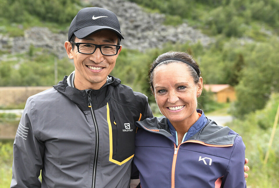 Håkon Urdal og Audhild Hestad vant den første offisielle versjonen av Rallarvegsløpets kortløype fra Finse til Haugastøl. (Foto: Bjørn Johannessen) Håkon Urdal og Audhild Hestad vant den første offisielle versjonen av Rallarvegsløpets kortløype fra Finse til Haugastøl. (Foto: Bjørn Johannessen)