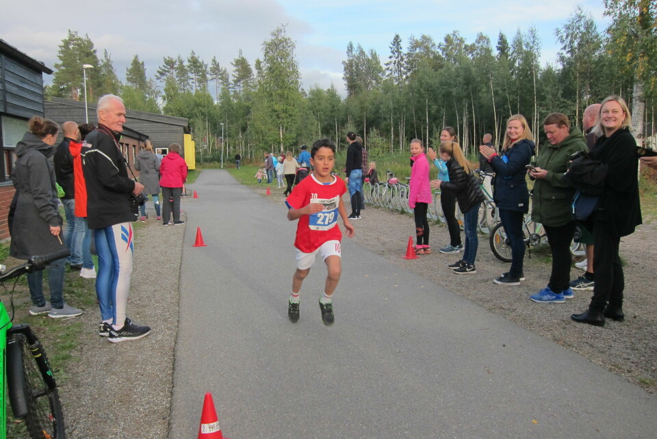 Siste løpet i Langtrampen i Nannestad samlet 139 deltagere IMG_4482_Mikhaeil_Kaddo_rask_8-åring.JPG