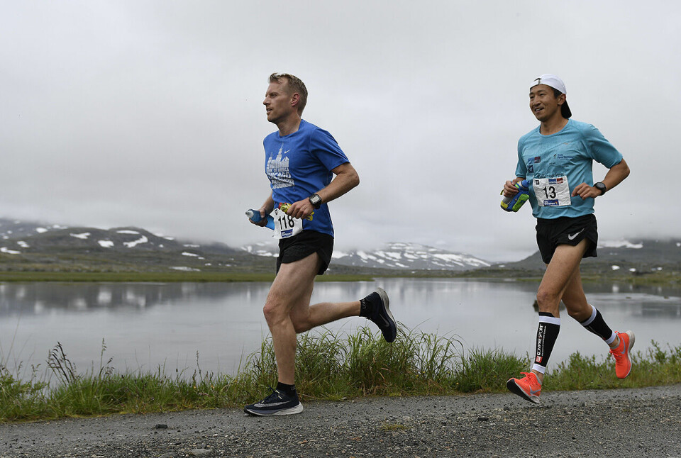 Håkon Urdal og Audhild Hestad vant kortløypa i Rallarvegsløpet 50D9160-oksenholt-urdal.jpg