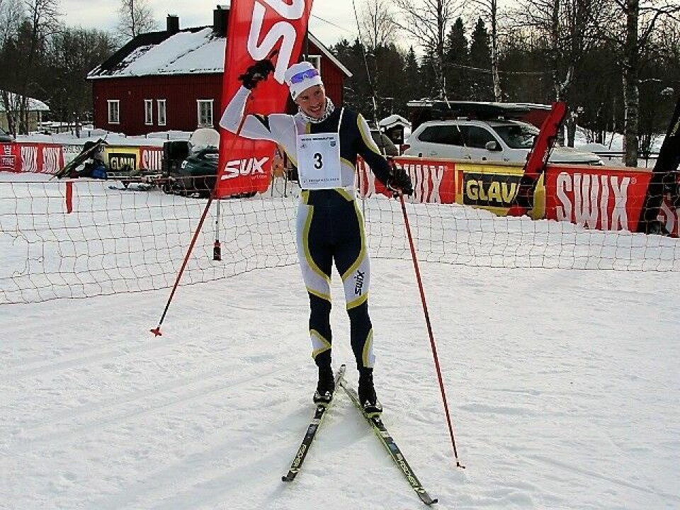 Dalsbygdingen Karstein Johaug jr., Gran IL/Team Hadeland umiddelbart etter å ha forbedret Stian Remseth Andresens rekord i løypa med nesten ti minutter (Foto: Frank Bjørseth) Dalsbygdingen Karstein Johaug jr., Gran IL/Team Hadeland umiddelbart etter å ha forbedret Stian Remseth Andresens rekord i løypa med nesten ti minutter (Foto: Frank Bjørseth)
