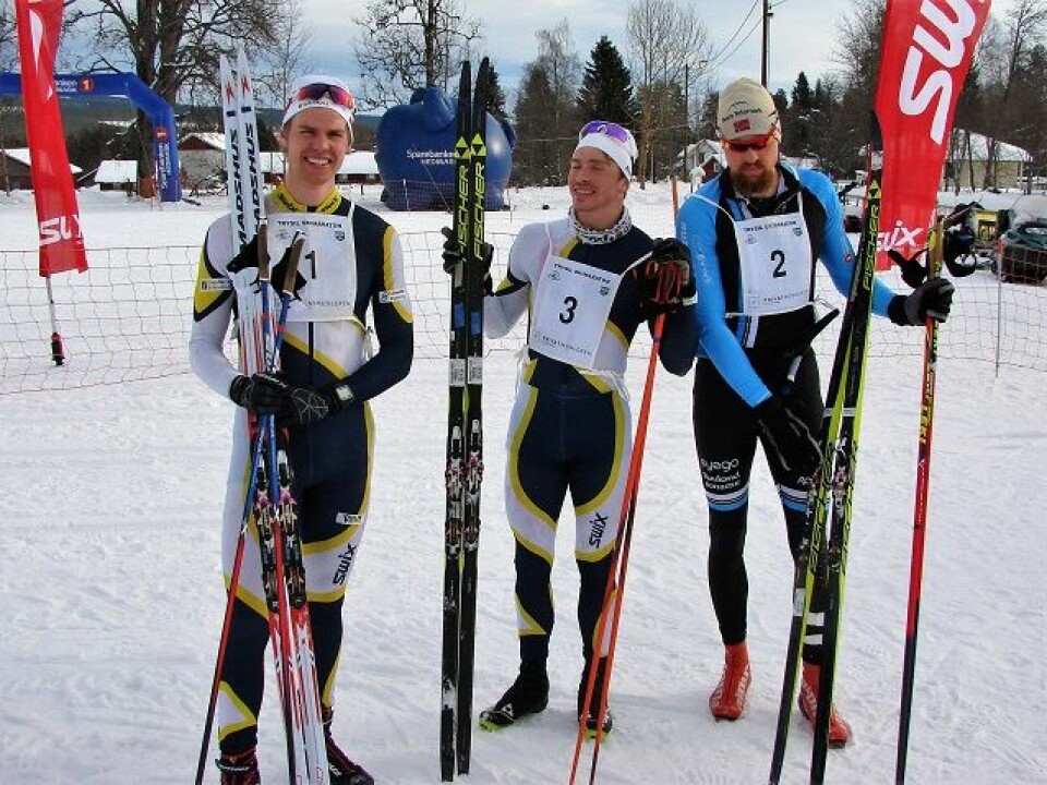 Johaug-seier i rekordrask Trysil Skimaraton Tre_beste_menn.jpg