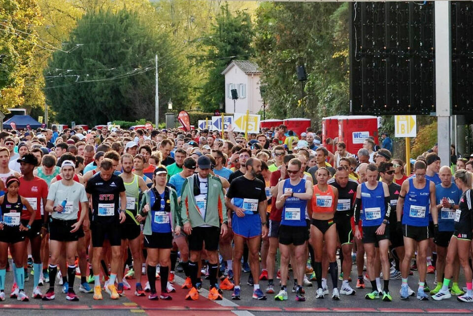 Stemningen på startstreken var relativt avslappa. (Foto: arrangøren) Stemningen på startstreken var relativt avslappa. (Foto: arrangøren)