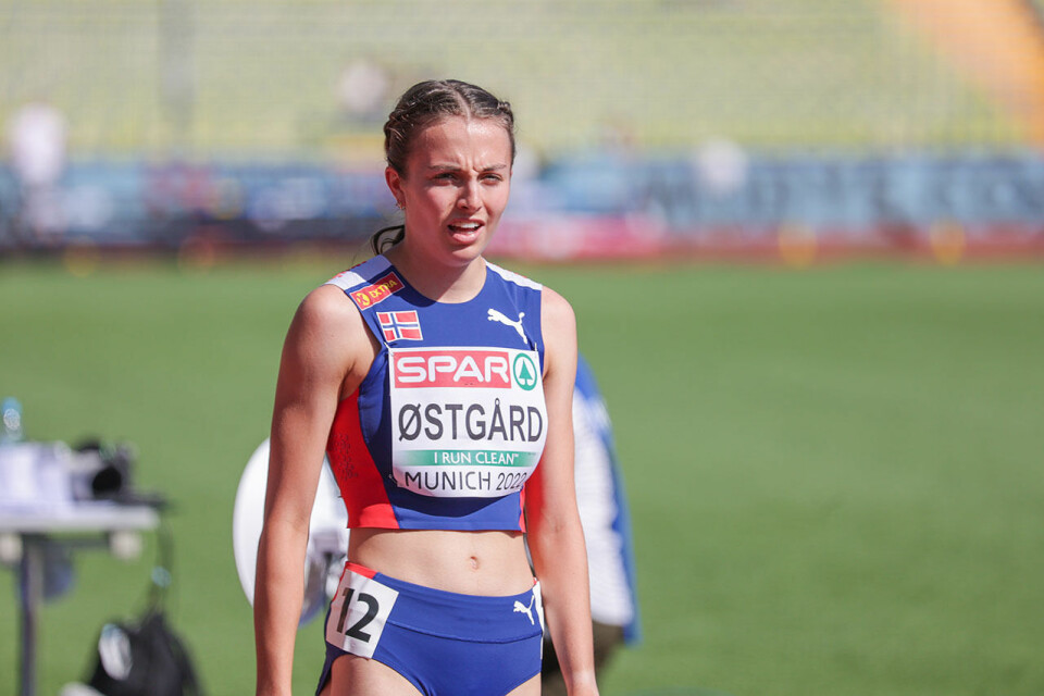 Ingeborg Østgård under forsøksheatet på 1500 m i EM i friidrett i München sist sommer. (Foto Arne Dag Myking) Ingeborg Østgård under forsøksheatet på 1500 m i EM i friidrett i München sist sommer. (Foto Arne Dag Myking)