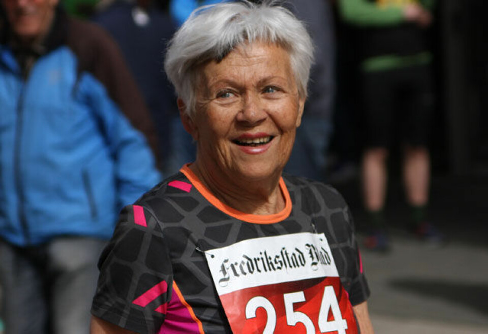 Tove Hassing eldste kvinne under 30 min på 5km Foto: Runar Gilberg Tove Hassing eldste kvinne under 30 min på 5km Foto: Runar Gilberg